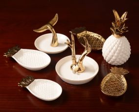 欧式现代首饰珠宝创意收纳盘 融合美学与实用的家居饰品